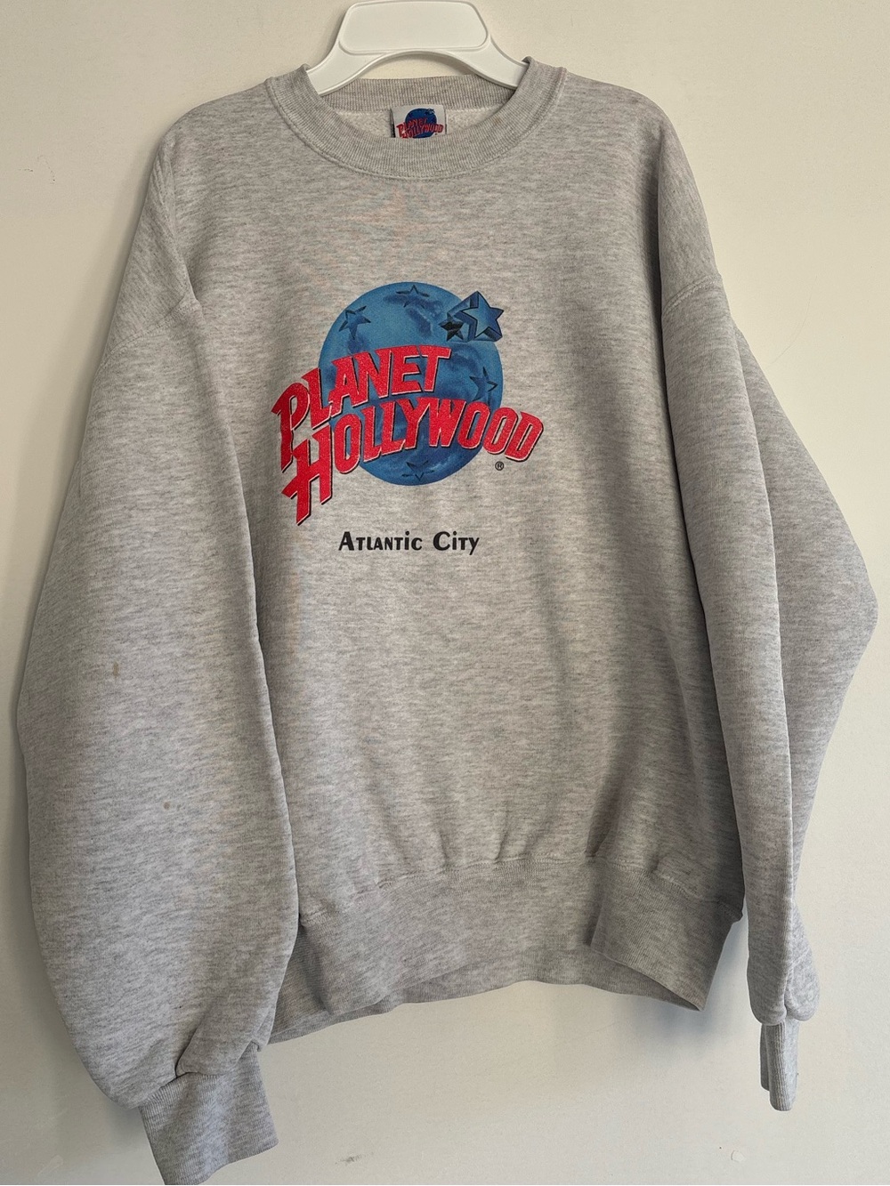 Planet Hollywood Atlantic City Gray Crewneck Sweatshirt
